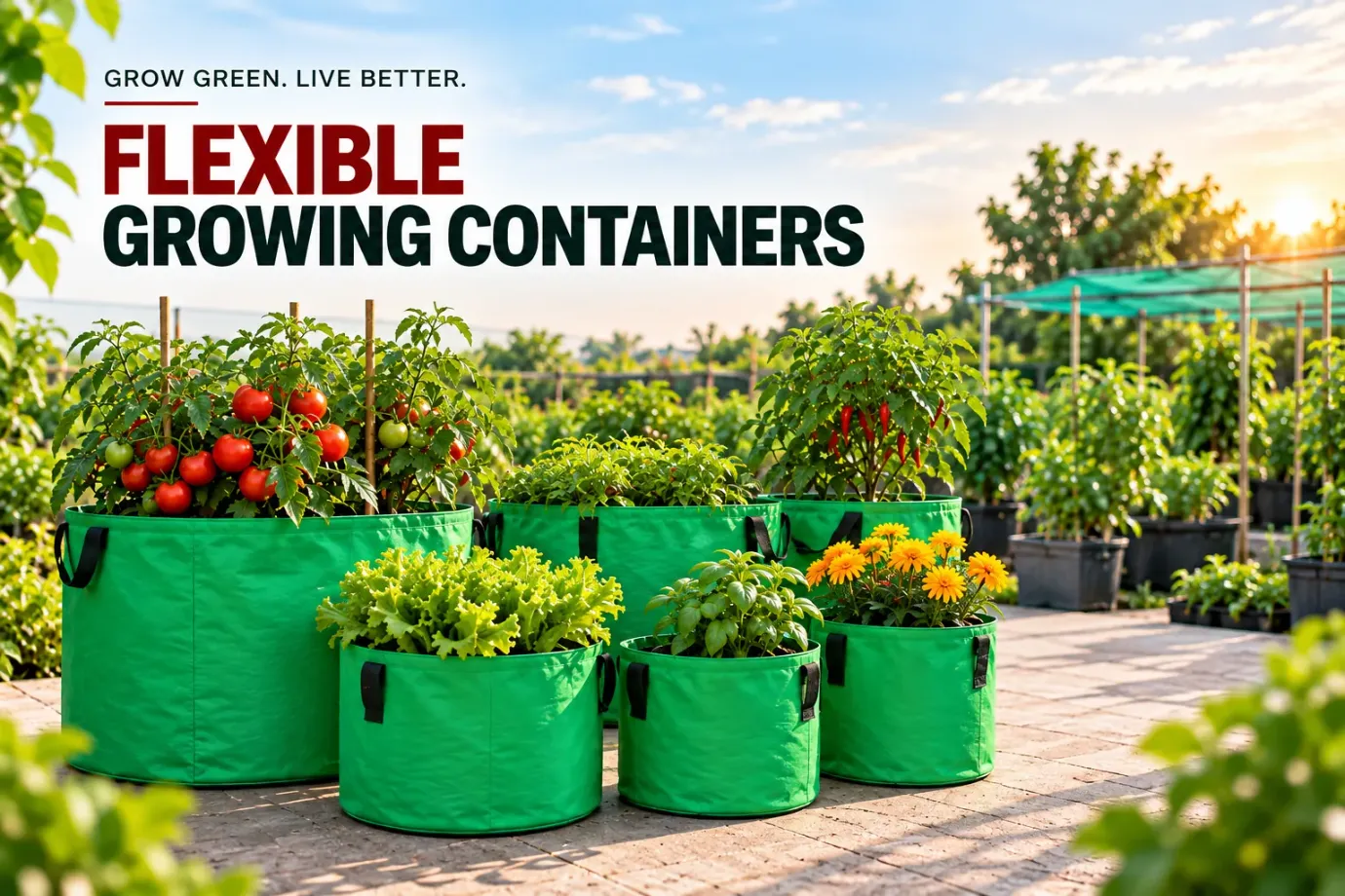 Grow bags for vegetable cultivation