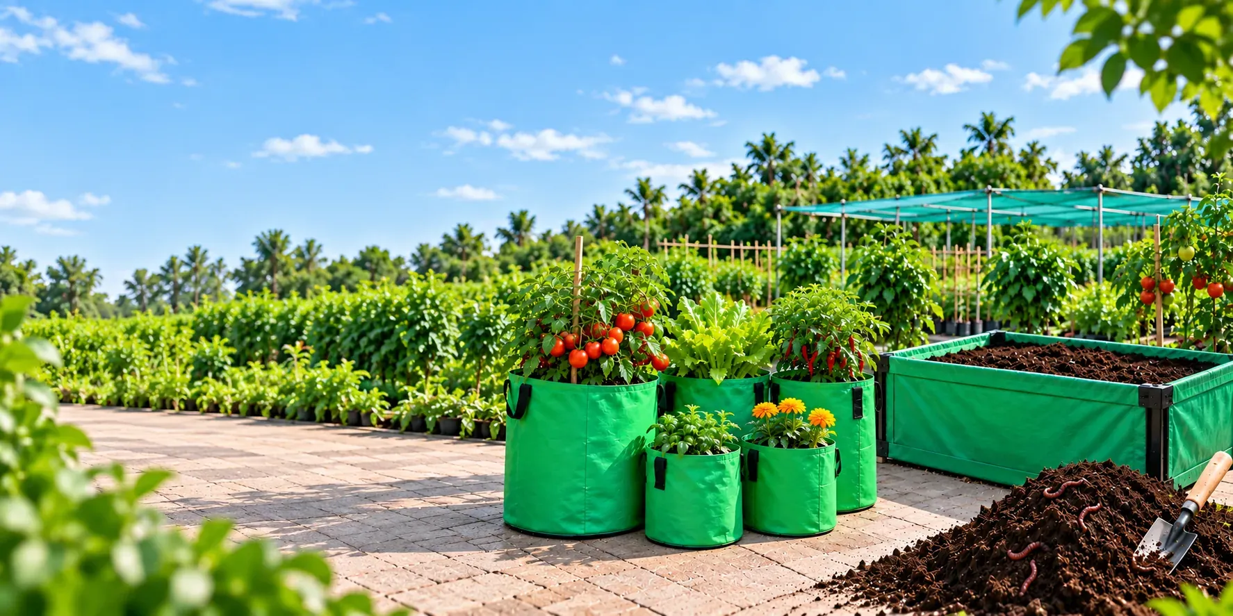 Grow Bags and Vermi Bed